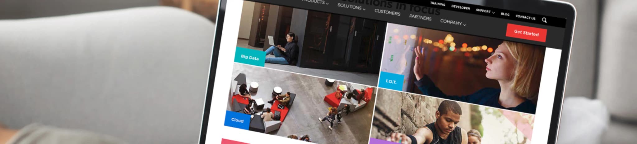 Coucbase with laptop screen