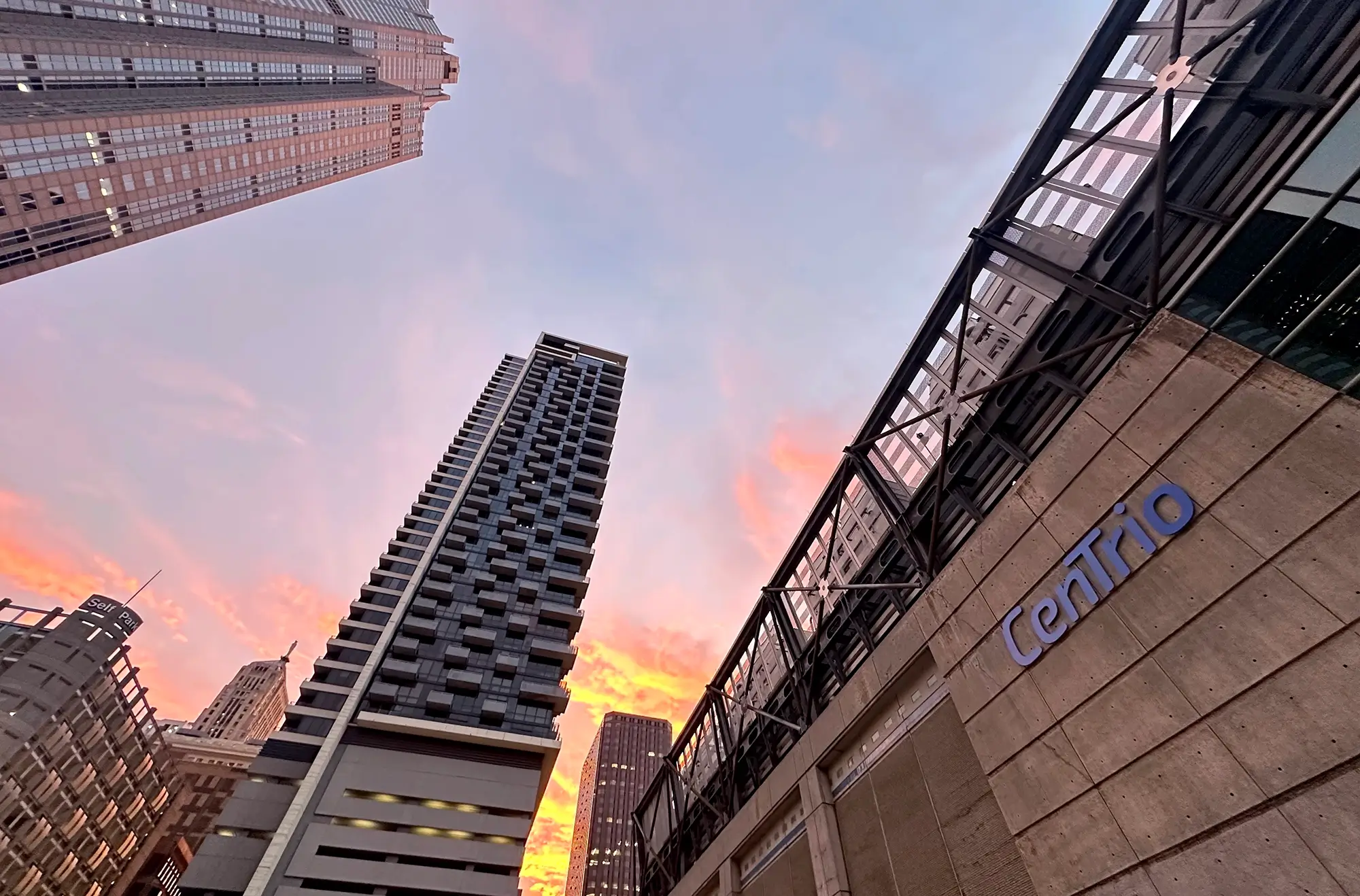 Chicago skyline with digital design elements representing a leading web development company in Chicago