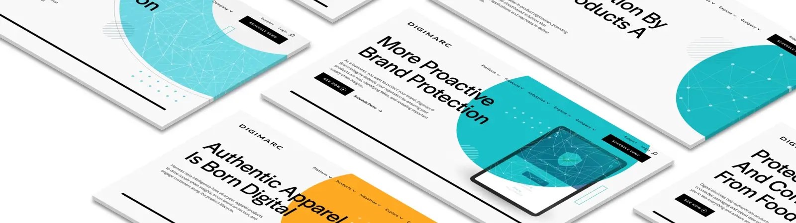 Digimarc casestudy Clear Digital sample website redesign work