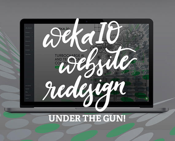 WekaIO Website Redesign, Under the Gun