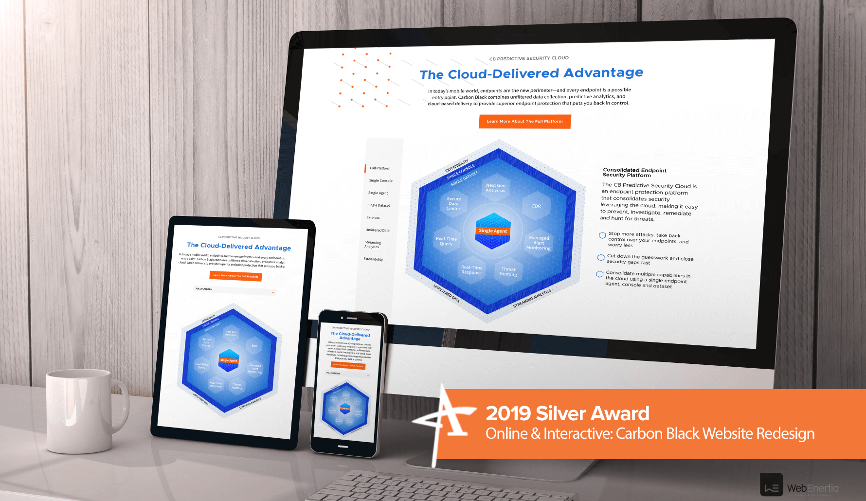 2019 Silver Addy Award - Online & Interactive: Carbon Black Website Redesign