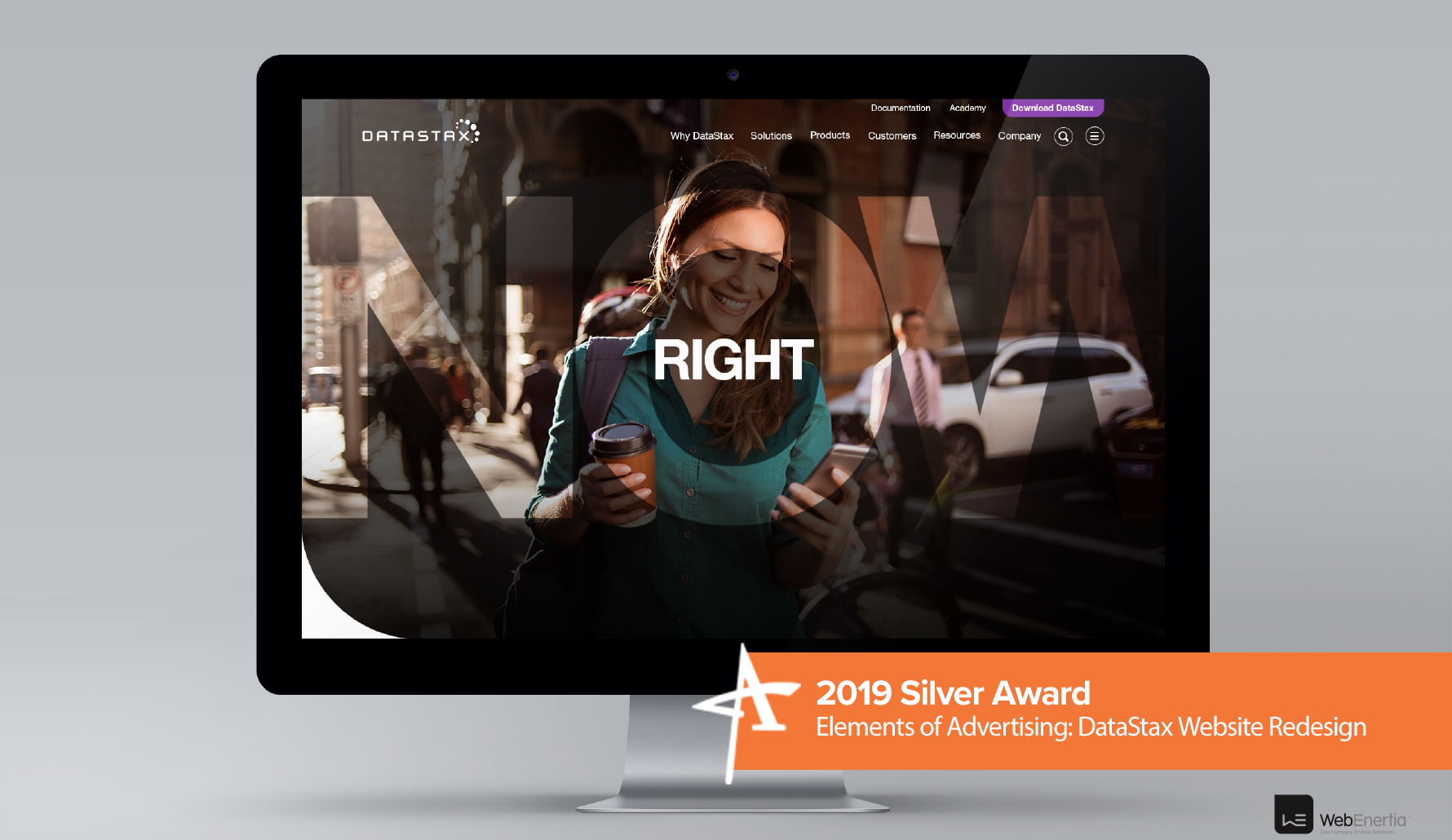 2019 Silver Addy Award - Elements of Advertising: DataStax Website Redesign